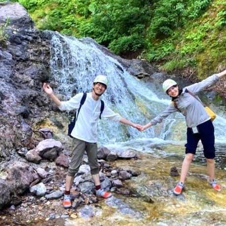 カムイワッカ湯の滝